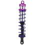 Alomejor 1/8 RC Car Metal Oil Pressure Adjustable 2pcs Front Shock Damper + 2pcs Rear Shock Damper(Purple)
