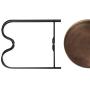 H Potter Outdoor Patio Side Table Antique Copper for Porch Deck Balcony Terrace Indoor Living Room Kitchen Small Spaces Quick Folding Stand Removable Round Metal Tray for Coffee Drinks or Appetizers