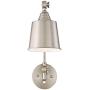 Mendes Modern Wall Lamps Plug in Set of 2 Brushed Nickel for Bedroom Living Room Reading - 360 Lighting