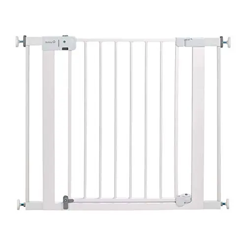 Safety 1st Easy Install Auto-Close Baby Gate with Pressure Mount Fastening, White Safety 1st Easy Install Auto-Close Baby Gate with Pressure Mount Fastening, White