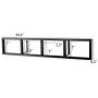 You Have Space Wall Mount 34 Inch Media Storage Rack CD DVD Organizer Metal Floating Shelf Set of 5 Black