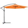 Greesum Offset Umbrella 10FT Cantilever Patio Hanging Umbrella Outdoor Market Umbrella with Crank and Cross Base (Orange) Greesum Offset Umbrella 10FT Cantilever Patio Hanging Umbrella Outdoor Market Umbrella with Crank and Cross Base (Orange)