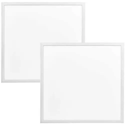 Luxrite LED Light Panel, 2x2 FT, 45W, 6500K Daylight, 4850 Lumens, 24x24 Inch LED Flat Panel, 0-10V Dimmable, DLC Listed, UL Listed, Pack of 2