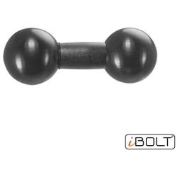 iBOLT 25mm / 1 inch to 25mm / 1 inch Composite Extension Ball Adapter for Industry Standard Dual Ball Socket mounting arms