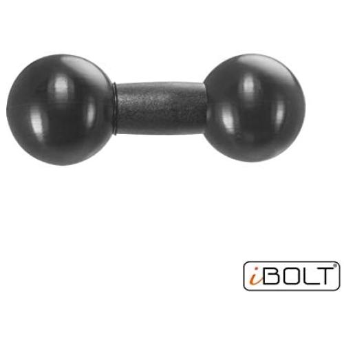 iBOLT 25mm / 1 inch to 25mm / 1 inch Composite Extension Ball Adapter for Industry Standard Dual Ball Socket mounting arms