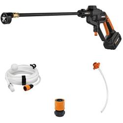 WORX WG620 20V 4.0Ah Hydroshot Cordless Portable Power Cleaner, Black and Orange