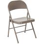 Flash Furniture HERCULES Series Double Braced Gray Metal Folding Chair