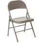Flash Furniture HERCULES Series Double Braced Gray Metal Folding Chair Flash Furniture HERCULES Series Double Braced Gray Metal Folding Chair