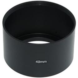 SIOTI Camera Long Focus Metal Lens Hood with Cleaning Cloth and Lens Cap Compatible with Leica/Fuji/Nikon/Canon/Samsung Standard Thread Lens