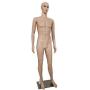 Male Mannequin Full Body Adjustable Mannequin Torso Dress Form with Metal Base 73inches