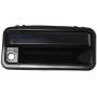 Door Handle compatible with Chevy C/K Full Size P/U 88-00 Front RH and LH Outside Smooth Black Metal w/Keyhole