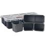 Husky 10-Compartment Interlocking Small Parts Organizer Black Husky 10-Compartment Interlocking Small Parts Organizer Black
