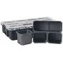 Husky 10-Compartment Interlocking Small Parts Organizer Black