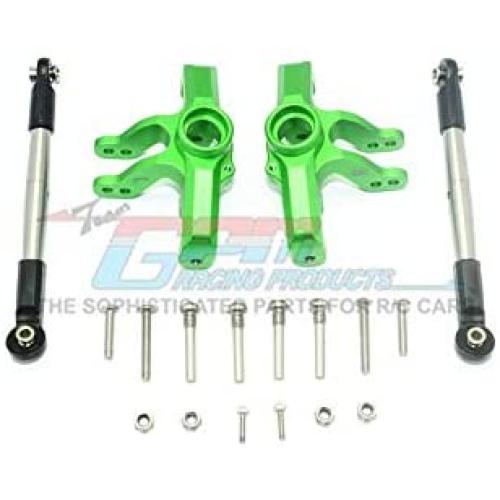 Losi 1/10 Baja Rey 4WD Desert Truck (LOS03008) Upgrade Parts Aluminum Front Knuckle Arm + Stainless Steel Adjustable Tie Rods - 18Pc Set Green Losi 1/10 Baja Rey 4WD Desert Truck (LOS03008) Upgrade Parts Aluminum Front Knuckle Arm + Stainless Steel Adjustable Tie Rods - 18Pc Set Green