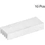 uxcell 30x11x5mm Aluminum Heatsink Electronics Cooler for MOS IC Chip Silver 10 Pcs