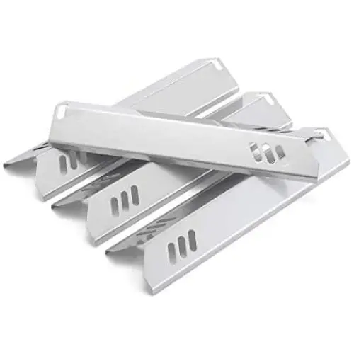 YIHAM LS760 Grill Replacement Parts 304 Stainless Steel Heat Plate for Dyna-Glo DGF493BNP, Backyard Grill BY15-101-001-02, Uniflame, Heat Shield Tent Flame Tamer, 15 x 3 13/16 inch, Set of 4 YIHAM LS760 Grill Replacement Parts 304 Stainless Steel Heat Plate for Dyna-Glo DGF493BNP, Backyard Grill BY15-101-001-02, Uniflame, Heat Shield Tent Flame Tamer, 15 x 3 13/16 inch, Set of 4
