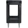 Rubbermaid Commercial Products 2-Shelf Utility/Service Cart, Small, Flat Shelves, Storage Handle, 500 lbs. Capacity, for Warehouse/Garage/Cleaning/Manufacturing (FG450589BLA) Rubbermaid Commercial Products 2-Shelf Utility/Service Cart, Small, Flat Shelves, Storage Handle, 500 lbs. Capacity, for Warehouse/Garage/Cleaning/Manufacturing (FG450589BLA)