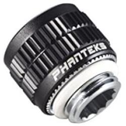 Phanteks - G 1/4'' Hard Tubing Compression Fitting for 12mm OD Viton O-Rings Aluminum Ring Cap black Cooling PH-HTC1210_BK