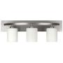 Bennington Lakeland 3-Bulb Bath Vanity Light Fixture Bar, Brushed Nickel + Bulbs