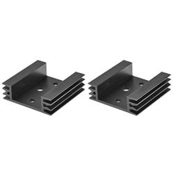 uxcell Electronics Cooler Heatsink for to-3 Black 45 x 45 x 14 mm 2pcs