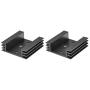 uxcell Electronics Cooler Heatsink for to-3 Black 45 x 45 x 14 mm 2pcs