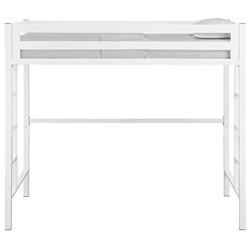 New Premium Deluxe Twin Metal Loft Bed in White Color