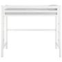 New Premium Deluxe Twin Metal Loft Bed in White Color