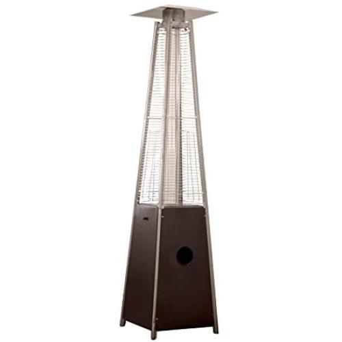 Hiland HLDSO1-WGTHG Pyramid Patio Propane Heater w/Wheels, 87 Inches, Hammered Bronze Hiland HLDSO1-WGTHG Pyramid Patio Propane Heater w/Wheels, 87 Inches, Hammered Bronze