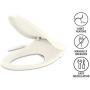 Kohler K-5724-96 Puretide Elongated Manual Bidet Toilet Seat, White With Quiet-Close Lid And Seat, Adjustable Spray Pressure And Position, Self-Cleaning Wand, No Batteries Or Electrical Outlet Needed