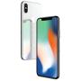 Back Housing Assembly Metal Frame w/Back Glass(OEM) - Camera Frame and Lens for iPhone X (White)