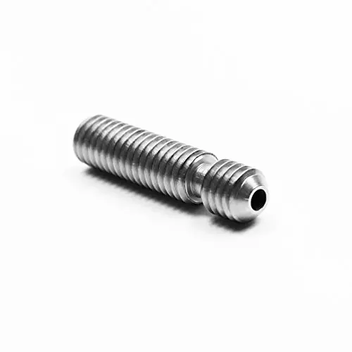 Micro Swiss Plated Wear Resistant All Metal MK8 Thermal Tube Upgrade for/MakerBot Replicator 1 & 2 / MK8 Hotends / 26mm Long / M6x1 Threads