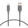 Amazon Basics Lightning to USB Cable - MFi Certified Apple iPhone Charger, Gray, 1-Foot (Durability Rated 4,000 Bends)