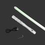 YDD LED Light Up Saber Force FX Sword Heavy Dueling, Rechargeable Lightsaber, Loud Sound Hight Light with FOC, Metal Hilt Light Sword , Chrismas Toy Gift (Green)