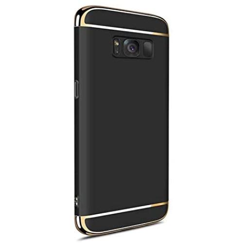 Galaxy S8 Case, 3 in 1 Hybrid Hard Plastic Case Ultra Thin and Slim Anti-Scratch Matte Finish Back Cover for Samsung Galaxy S8 (5.8)(2017) - Black