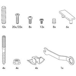IKEA MALM Low Bed Frame Hardware Replacement Parts for Assembling Beds