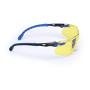 3M Safety Glasses, Solus 1000 Series, ANSI Z87, Scotchgard Anti-Fog, Amber Lens, Blue/Black Frame