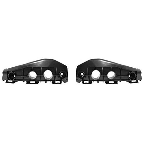 DAT AUTO PARTS Bumper Bracket Support Set of Two Replacement for 11-13 Toyota Corolla Black Front Left Driver Right Passenger Side Pair TO1042114