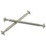 dailymall 2pcs RC Car 1/16 Rear Metal Drive Shaft Dogbone for XLH Q901, Q902, Q903 Replacement Parts