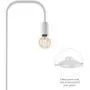 Oneach Industrial LED Floor Lamp for Living Room Bedroom Reading Office Metal Minimalist Standing Lamp White