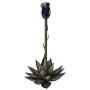 Desert Steel Blue Agave – Metal Cactus Torch – Large