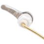 Amazon Basics AB-T114 Standard Universal Brass and Zinc Alloy Toilet Lever, Chrome, 1-Pack, Left-Front Side Mount