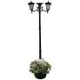 Sun-Ray 312014 Vittoria 2-Head Solar LED Lamp Post & Planter, Batteries Included, 7, Black Sun-Ray 312014 Vittoria 2-Head Solar LED Lamp Post & Planter, Batteries Included, 7, Black