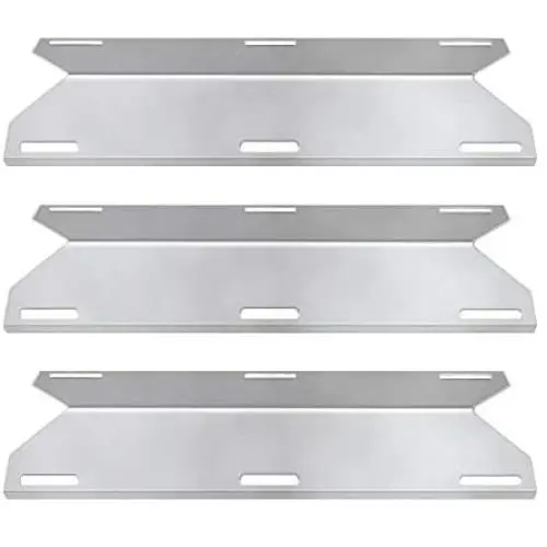 BBQ funland SH1231 (3-Pack) Stainless Steel Heat Plate Tent for Costco Jenn-air, Sterling Forge, Glen Canyon, Kirkland, Nexgrill Gas Grill Models
