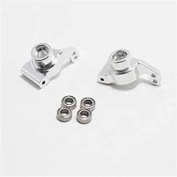 Yaootely for WLtoys 1:14 144001 RC Car Full Upgrade Spare Parts Metal C Seat Steering Cup Swing Arm Central Drive Shaft,Silver