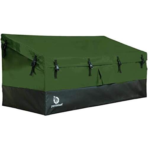 YardStash Outdoor Storage Deck Box XL: Easy Assembly, Portable, Versatile (150 Gallon, 20 Cubic Feet, Green)