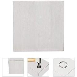 6.36.33cm Metal Steel Bench Block Metal Anvil Square Tool Solid Bench Block for Jewelry Making Steel Bench Block Solid Metal Bench Block Wire Hardening and Wire Wrapping Tool
