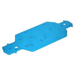 Dilwe RC Car Metal Chassis, Aluminium Alloy Chassis for HSP 1/10 Scale RC Car Remote Control Vehicle Upgrade Part(Blue)