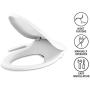 Kohler K-5724-96 Puretide Elongated Manual Bidet Toilet Seat, White With Quiet-Close Lid And Seat, Adjustable Spray Pressure And Position, Self-Cleaning Wand, No Batteries Or Electrical Outlet Needed