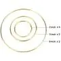 10 Pieces Metal Rings Hoops Macrame Ring for Dream Catchers and Crafts, 2 Inch, 3 Inch, 6 Inch (Gold) 10 Pieces Metal Rings Hoops Macrame Ring for Dream Catchers and Crafts, 2 Inch, 3 Inch, 6 Inch (Gold)
