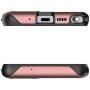 Ghostek Atomic Slim Aluminium Bumper Note 20 Case for Women Clear Back Pink Bumper Heavy Duty Rugged Shockproof Wireless Charging Compatible Phone Cover for 2020 Galaxy Note20 5G (6.7 Inch) - (Pink)
